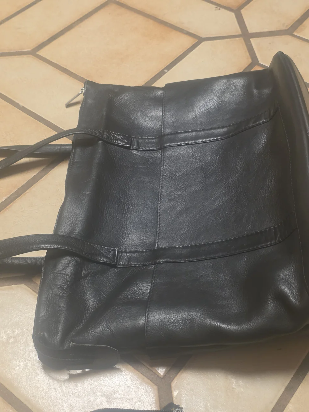Wilsons Leather Black Leather Tote with Matching Wallet Set
